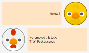 The task is deleted